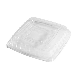 Lid To Suit 16-42 oz Square Bowl Clear 16-42 oz  Pkt 25