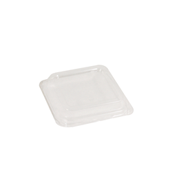 Lid Pet To Suit Natural Fibre 250ml Containers Clear Pkt 50