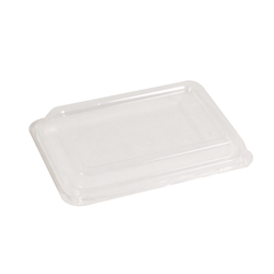 Lid Pet To Suit Natural Fibre 370ml Containers Clear Pkt 50