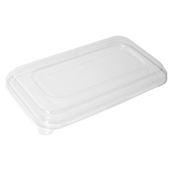 Lid Pet To Suit Natural Fibre 750/1000ml Containers Clear Pkt 50