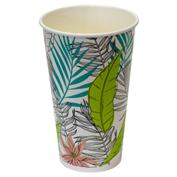 Paper Cup Cold Biodegradable & Compostable Planet Milkshake Multi Colour 90mm 16 Oz/473ml