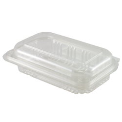 Hinged Lid Container Fresh View Salad Recycled Pet Clear Large