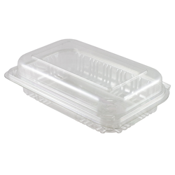 Hinged Lid Container Fresh View Salad Recycled Pet Clear Super