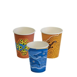 Paper Coffee Cup Biodegradable & Compostable Aqueous Lined Single Wall Keip series 8 oz Ctn 1000