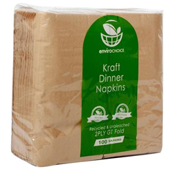 Napkins 2 Ply Gt Fold Kraft Dinner