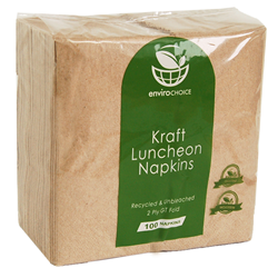 Napkins 2 Ply Gt Fold Kraft Luncheon