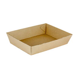 Food Tray Supa Flute Corrugated Board Kraft No 3