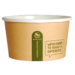 Soup Bowl Heavyboard Round Pla Kraft 12 Oz