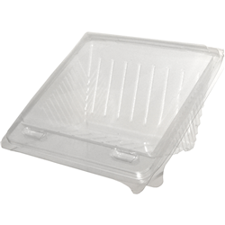 Sandwich Wedge Recycled Pet4 Point Clam Clear 