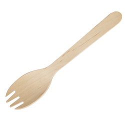 Cutlery Spork Wooden 160mm