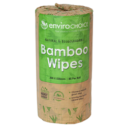 Wipes Bamboo Roll Green 300x530mm Ctn 4