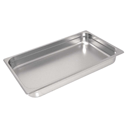 Vogue Stainless Steel 1/1 Heavy Duty Gastronorm Tray 40mm 5.8 Ltr