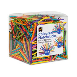 EC Matchsticks Coloured 2000 Pack