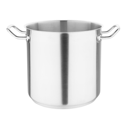 Vogue Stockpot Stainless Steel Deep 240mm 10.5 Lt